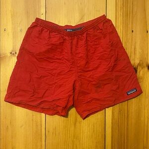 Patagonia Bright Red Swim Shorts